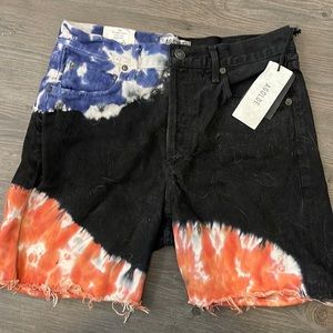 Agolde mid length shorts NWT